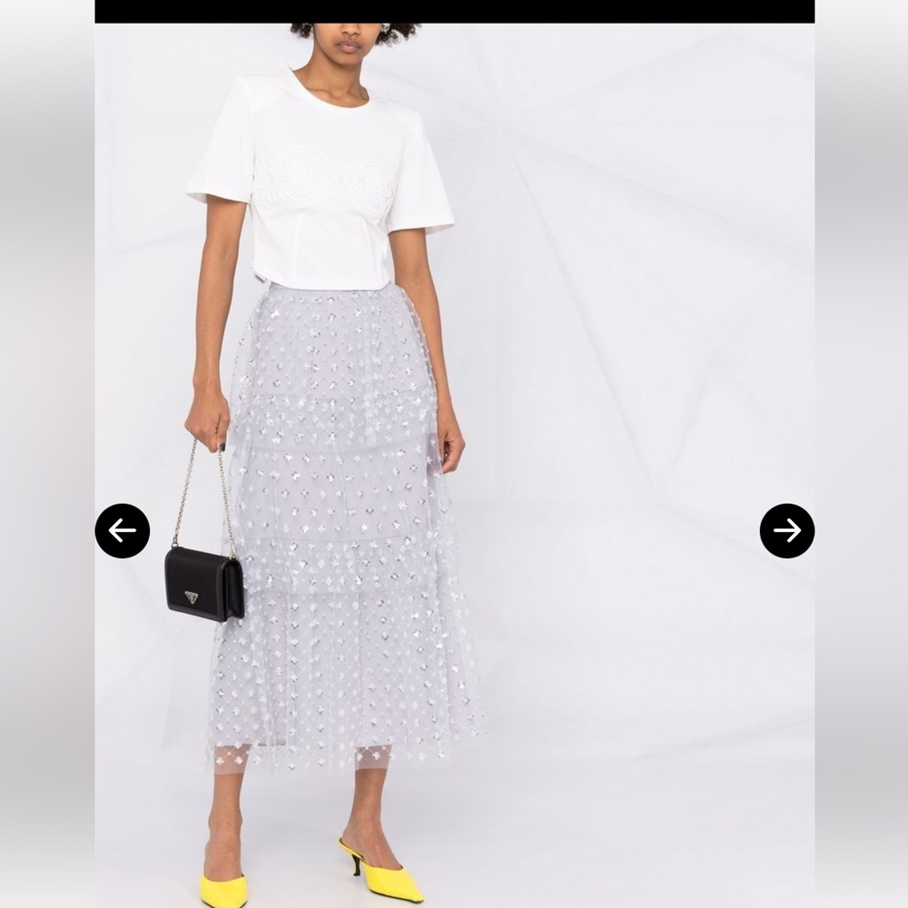 NWT- Self Portrait Midi Skirt - Size 0